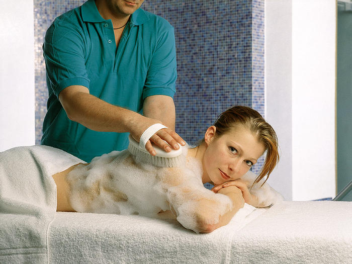 Le massage au savon
