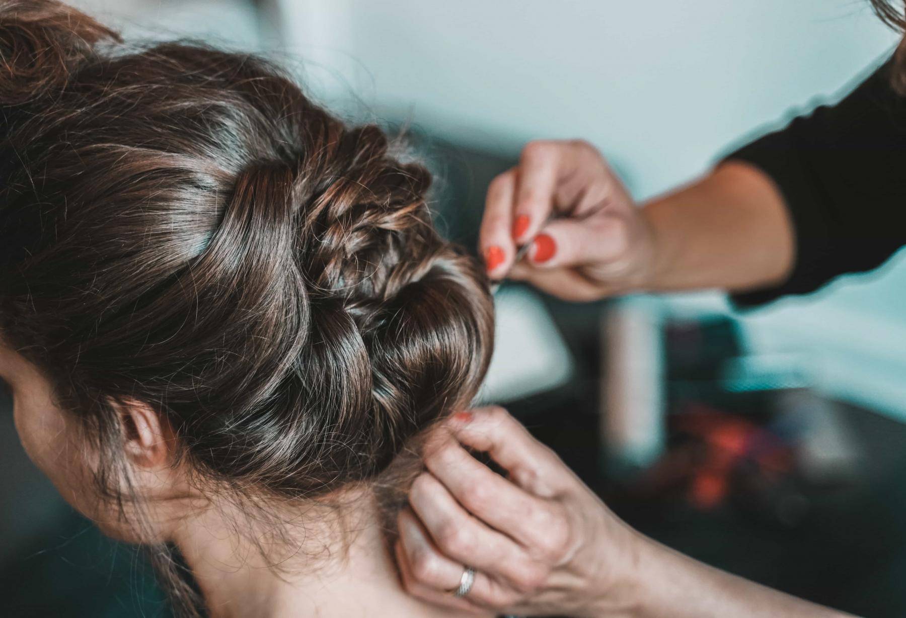 Coiffure en chignon