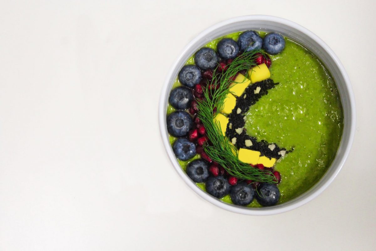 Ashitaba smoothie bowl green